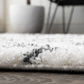 Caimari Moroccan Diamond Shag Area Rug
